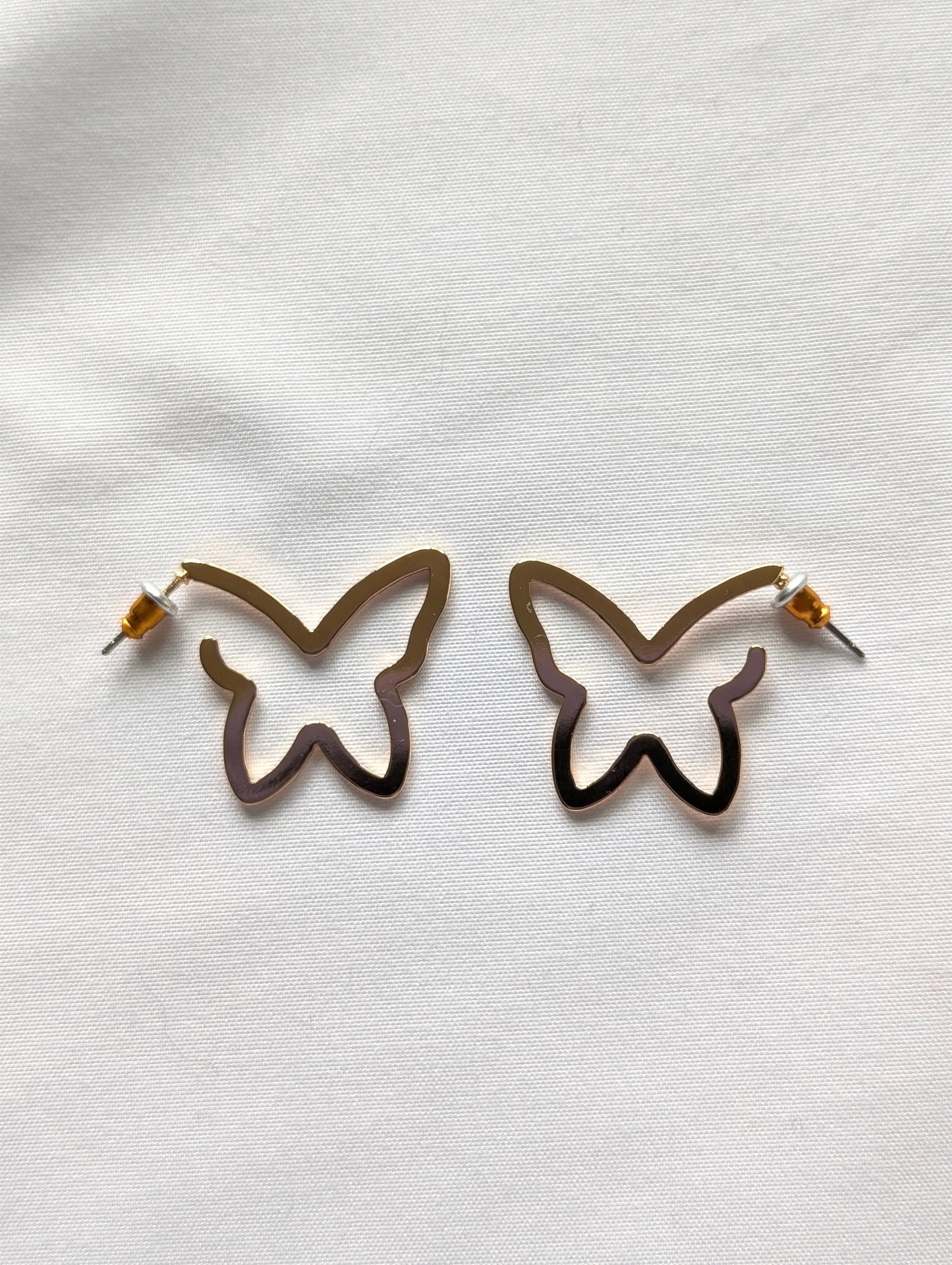 Classic Gold Butterfly Earrings