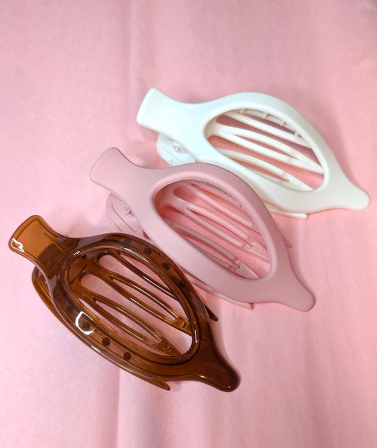 Oval Flat Lay Claw Clip